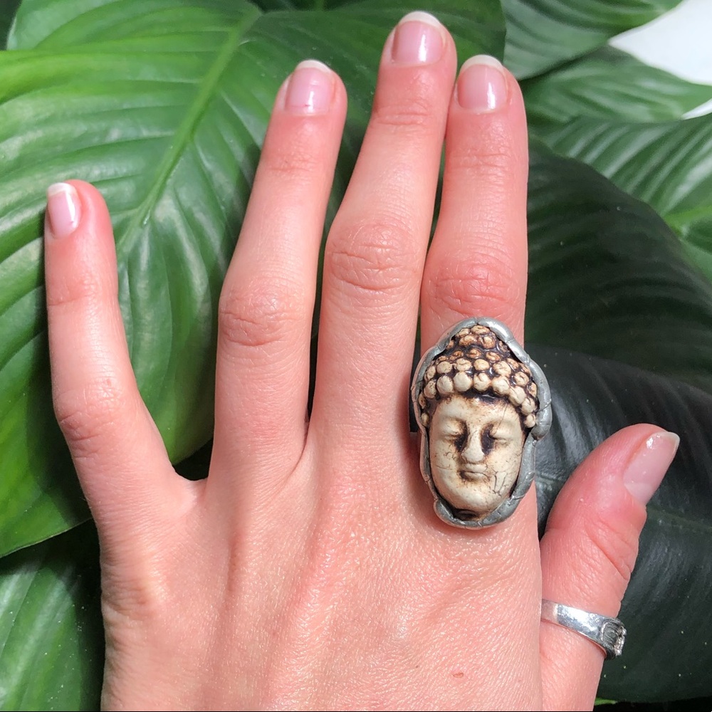 SOLD Adjustable Buddha Ring